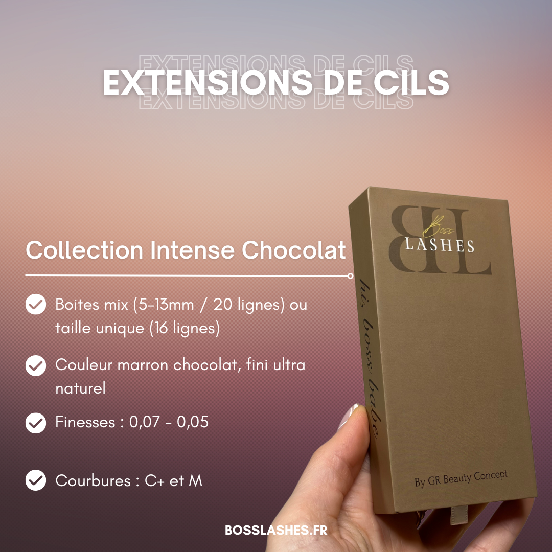 Volume russe - Collection Intense Chocolat - 0,05 boîte tailles mix